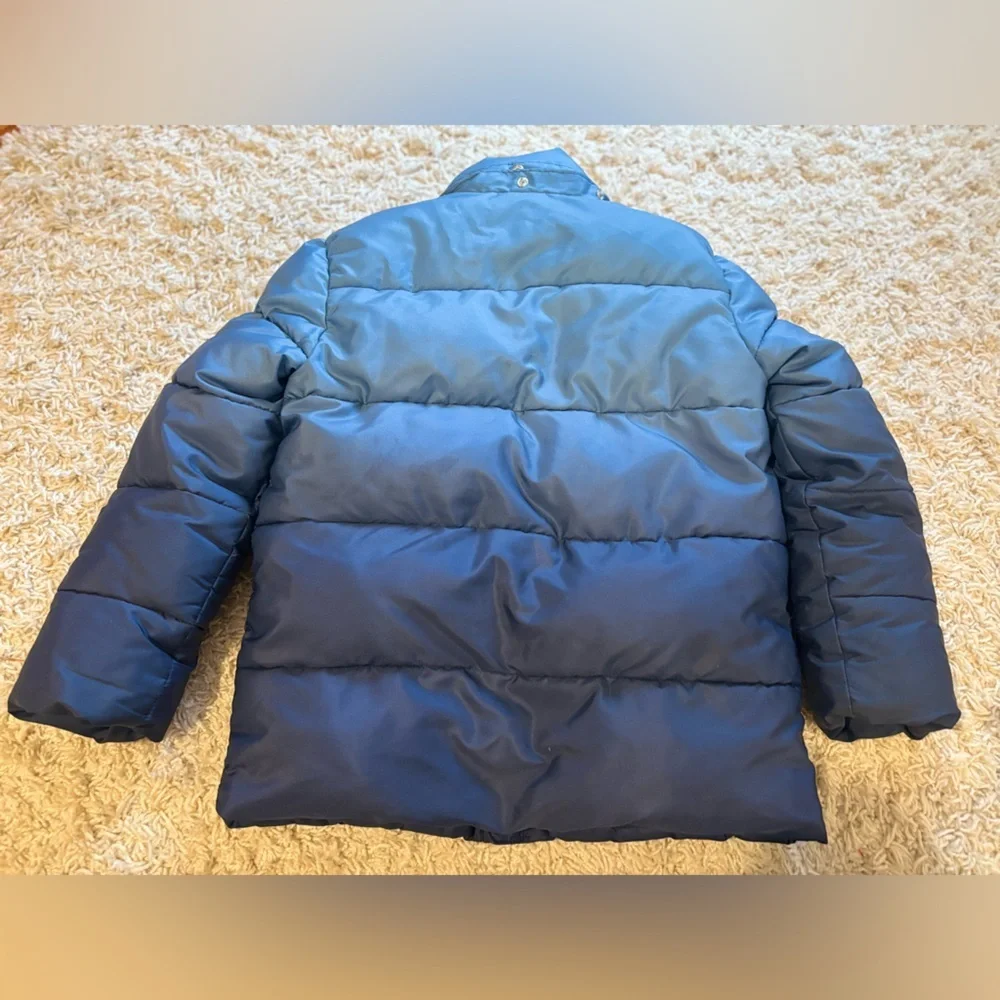 GAP Kids Navy and Blue Ombré Puffer Jacket